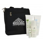 Custom Imprinted Aloe Up Men's Dopp Kit with White Collection Sunscreen