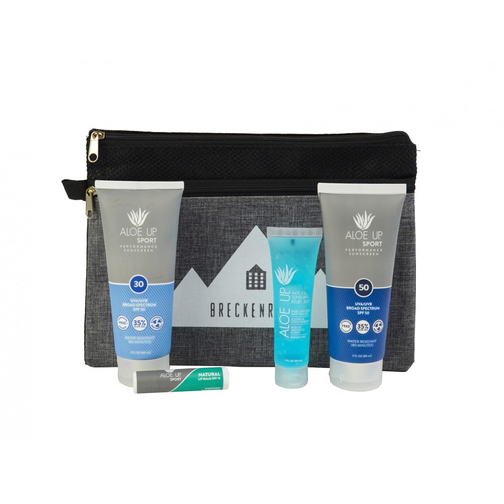 Promotional Aloe Up Utility Pouch with Sport Sunscreen Promotional Aloe Up Utility Pouch with Sport Sunscreen