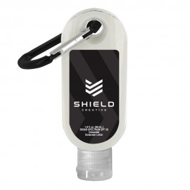 Logo Branded 1.9 oz. SPF 30 Sunscreen with Carabiner Hook  Logo Branded 1.9 oz. SPF 30 Sunscreen with Carabiner Hook