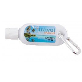 Logo Branded 1 Oz. Sunscreen Lotion w/Carabiner SPF30