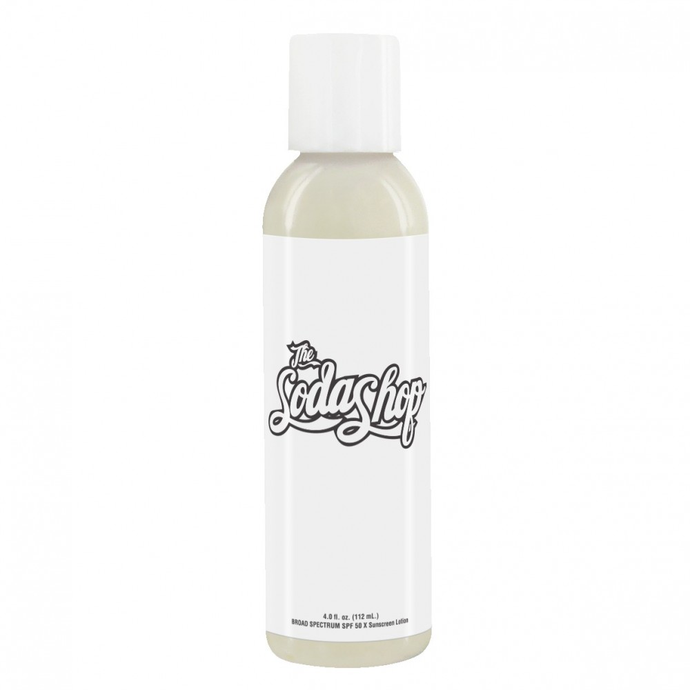 Custom 4 Oz. SPF 50 Sunscreen in Clear Bottle - Out of Stock! Custom Imprinted Custom 4 Oz. SPF 50 Sunscreen in Clear Bottle - Out of Stock! Custom Imprinted