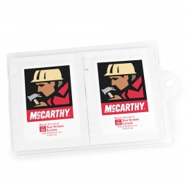 GoPac with Sun Screen Lotion Packette SPF 30, Label Imprint - 3 Packettes with Logo  GoPac with Sun Screen Lotion Packette SPF 30, Label Imprint - 3 Packettes with Logo