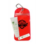 Custom Printed Aloe Up Gadget Pouch with White Collection Sunscreen