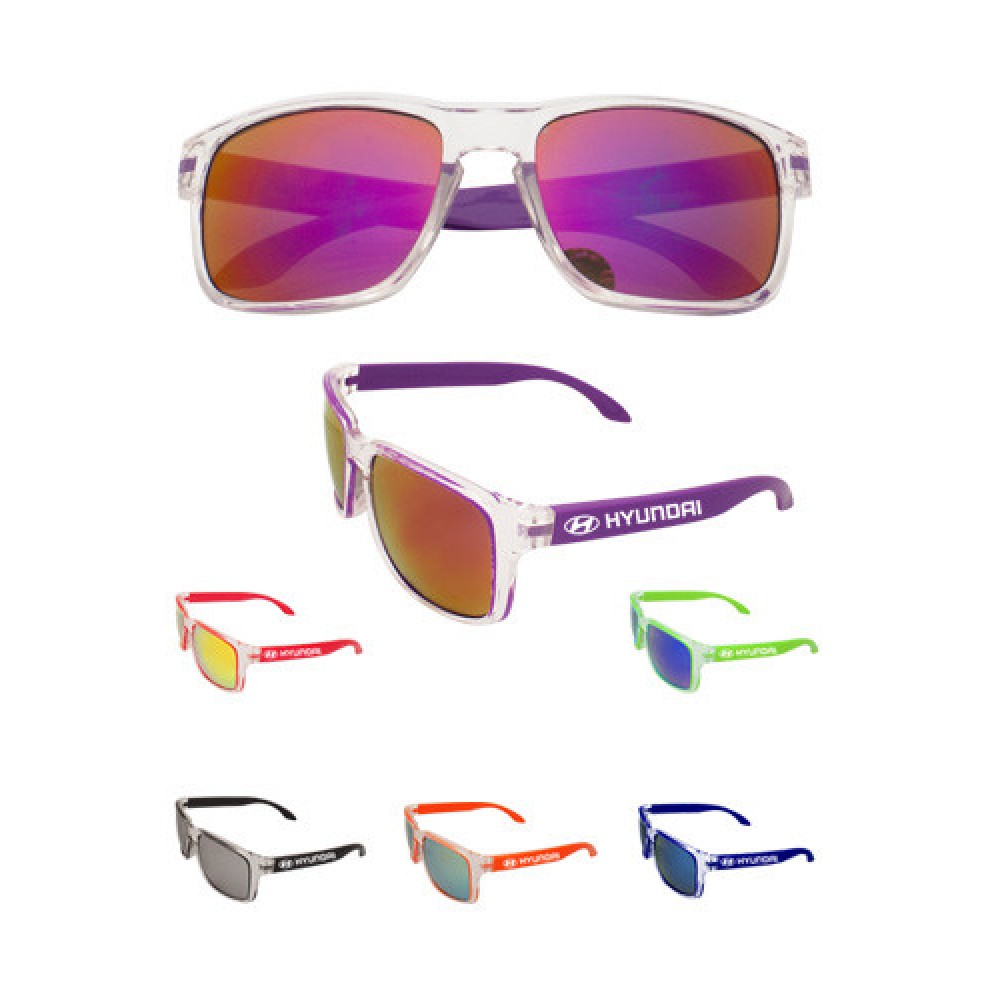 Halo, Mirrored Sunglasses with Logo