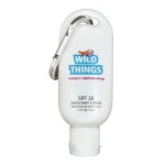 1.5 oz. Spf 30 Sunscreen Tottle With Clip with Logo