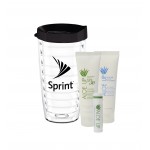 Aloe Up Travel Tumbler with White Collection Sunscreen Custom Printed
