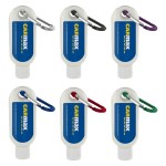 Custom 1.9 oz SPF 50 Sunscreen in Clear Bottle with Carabiner
