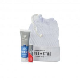 Logo Branded Aloe Up Small Mesh Bag with Sport Sunscreen Logo Branded Aloe Up Small Mesh Bag with Sport Sunscreen