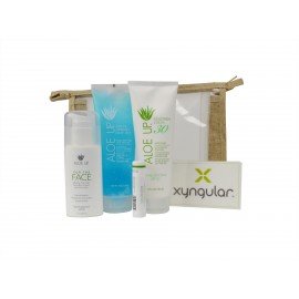 Custom Imprinted Aloe Up Large Hemp Bag with White Collection Sunscreen Custom Imprinted Aloe Up Large Hemp Bag with White Collection Sunscreen