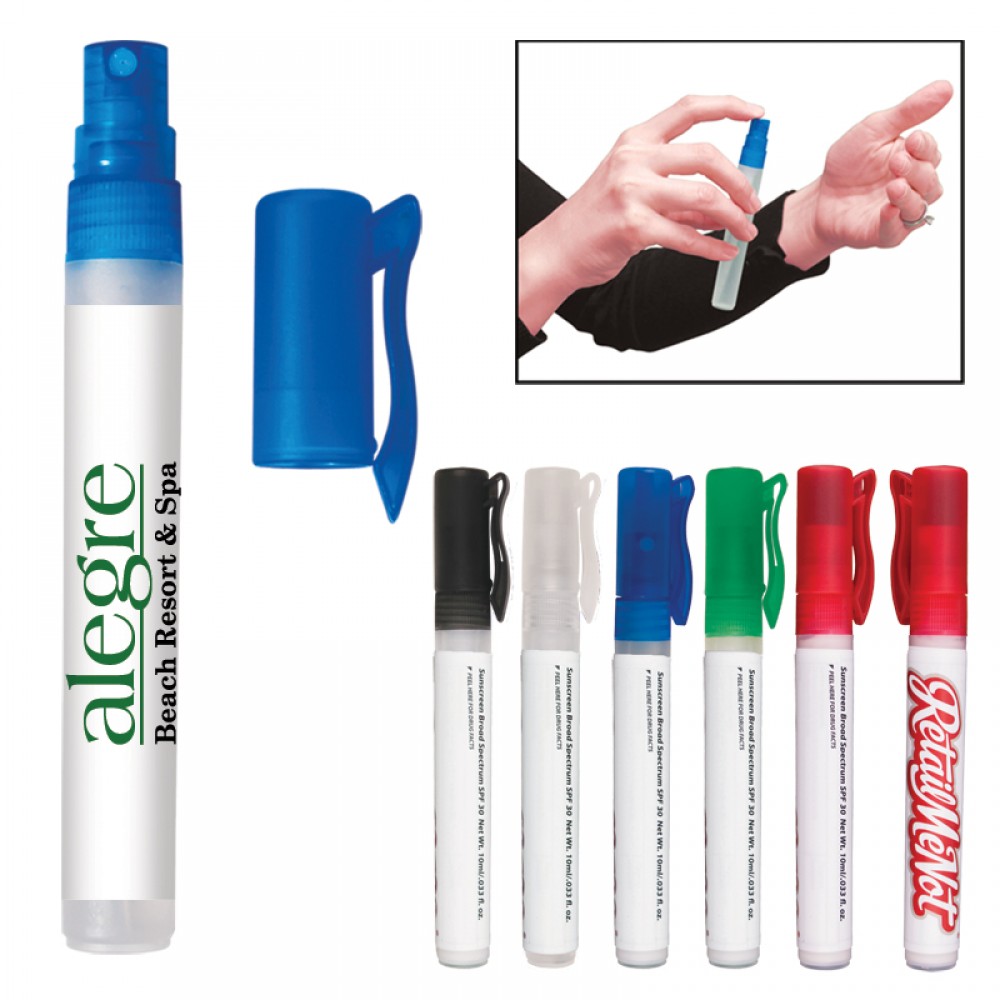 0.33 Oz. Sunscreen Spray SPF 30 Logo Branded 0.33 Oz. Sunscreen Spray SPF 30 Logo Branded