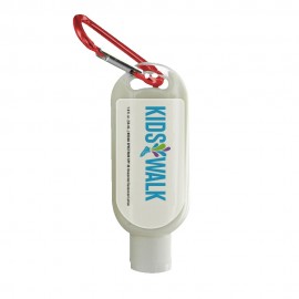 Custom 1.9 Oz. Spf 50 Sunscreen W/ Carabiner with Logo  Custom 1.9 Oz. Spf 50 Sunscreen W/ Carabiner with Logo