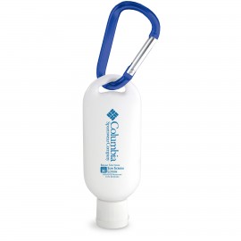 SPF 30 Sun Screen Lotion 1.9 oz Keychain w/Carabiner with Logo