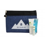 Aloe Up Utility Pouch with White Collection Sunscreen Logo Branded