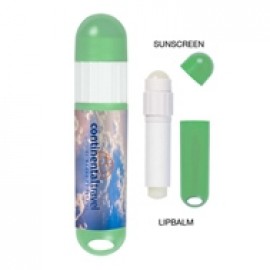 SPF Sunscreen & Lip Balm Combo with Logo  SPF Sunscreen & Lip Balm Combo with Logo
