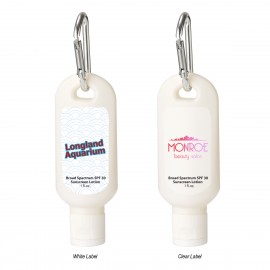 1 Oz. SPF 30 Sunscreen With Carabiner Custom Printed