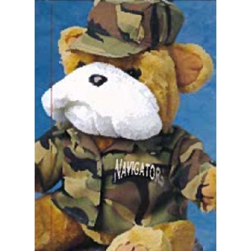 Custom Camouflage Army Uniform Accessory for Stuffed Animal (Medium)