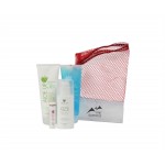 Custom Imprinted Aloe Up Mesh Bag with White Collection Sunscreen