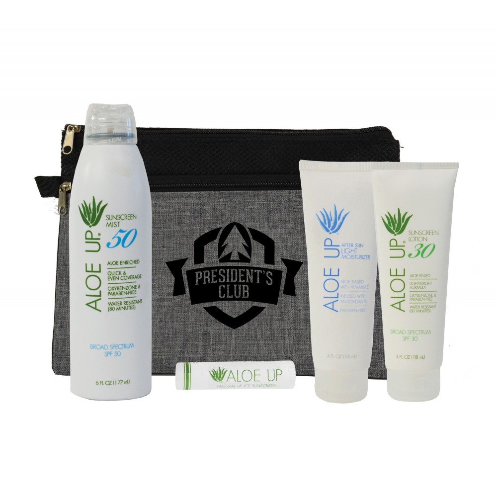 Aloe Up Utility Pouch with White Collection Sunscreen Custom Imprinted Aloe Up Utility Pouch with White Collection Sunscreen Custom Imprinted