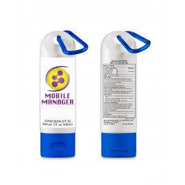 Personalized Sunscreen With Carabiner 2oz