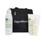 Promotional Aloe Up Men's Dopp Kit with White Collection Sunscreen