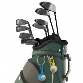 Custom Silicone Carabiner Golf Ball w/ Fill Choice  Custom Silicone Carabiner Golf Ball w/ Fill Choice