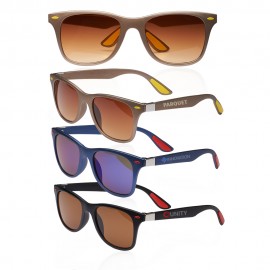 Solar Rays Accented Sunglasses with Logo  Solar Rays Accented Sunglasses with Logo