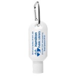 "Sunny Day L" 2.0 Oz. Broad Spectrum SPF 30 Sunscreen Lotion w/Carabiner Tottle (Overseas) Custom Printed