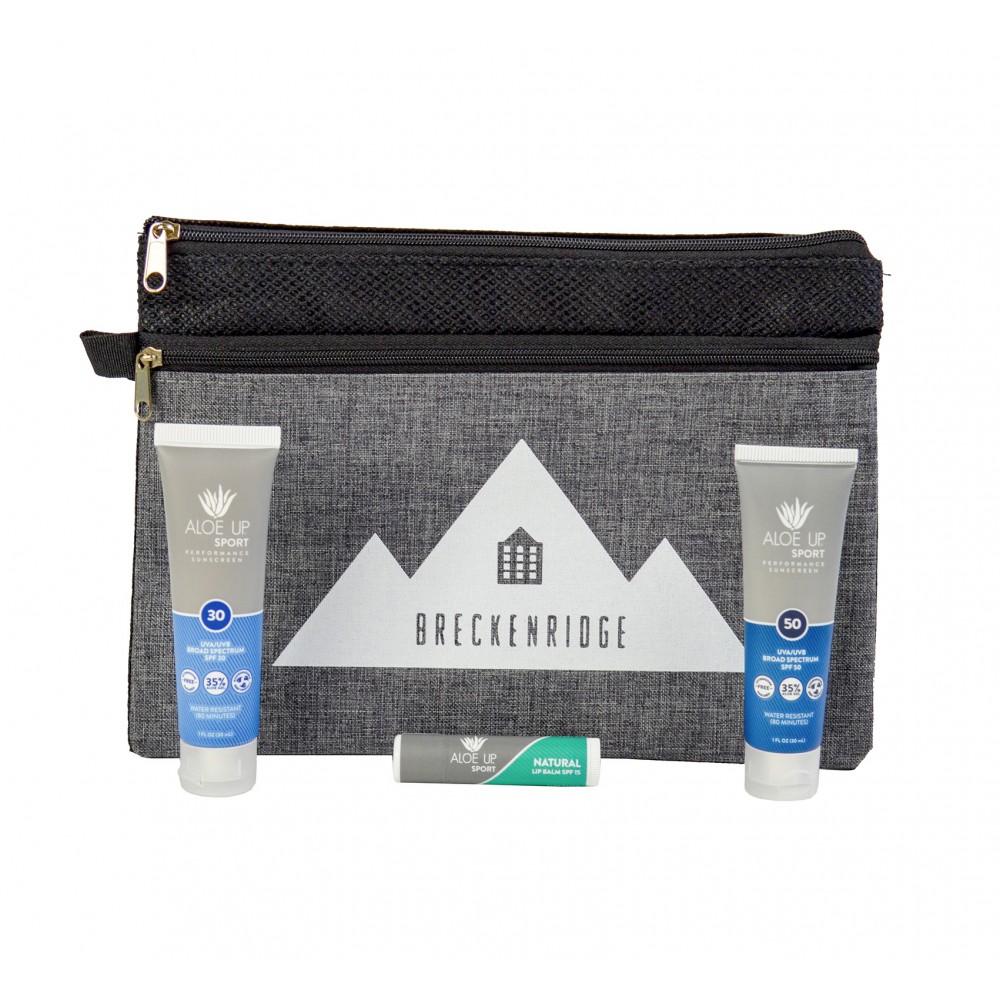 Aloe Up Utility Pouch with Sport Sunscreen Custom Imprinted Aloe Up Utility Pouch with Sport Sunscreen Custom Imprinted