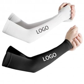 UV Sun Protection Arm Sleeves UPF 50 Cooling for Men Women with Logo