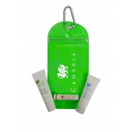 Aloe Up Gadget Pouch with White Collection Sunscreen Custom Imprinted