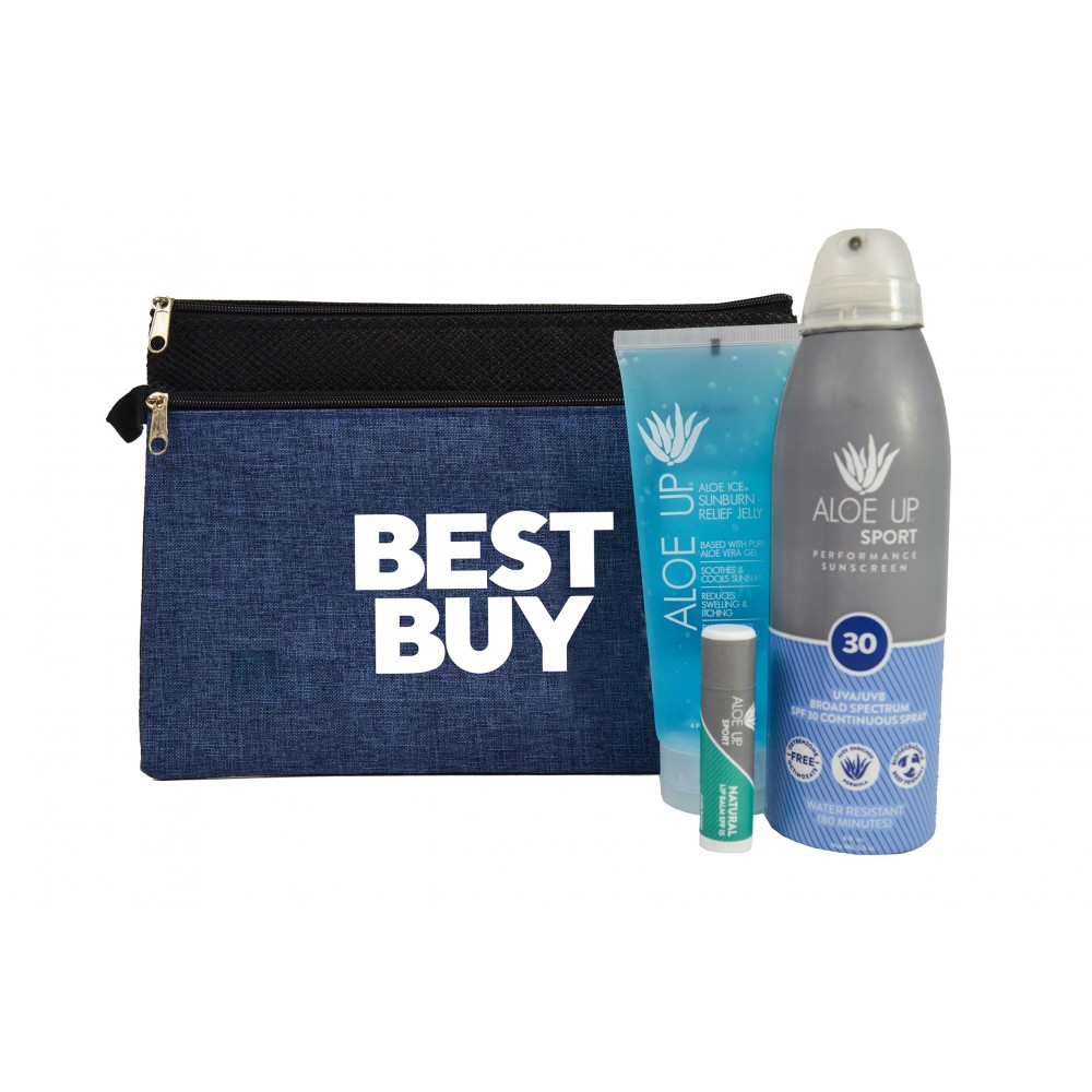 Aloe Up Utility Pouch with Sport Sunscreen Logo Branded Aloe Up Utility Pouch with Sport Sunscreen Logo Branded