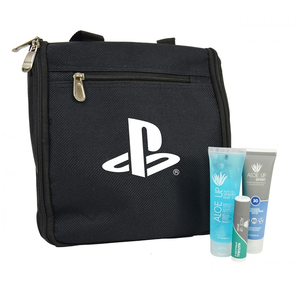 Promotional Aloe Up Men's Dopp Kit with Sport Sunscreen Promotional Aloe Up Men's Dopp Kit with Sport Sunscreen