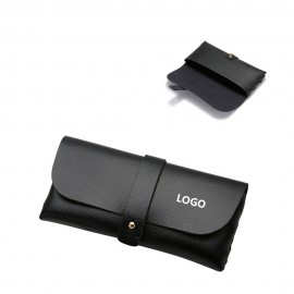 Logo Branded Pu Leather Glasses Case