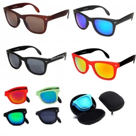 Logo Branded Foldable Air Cushion Sunglasses W/ Case