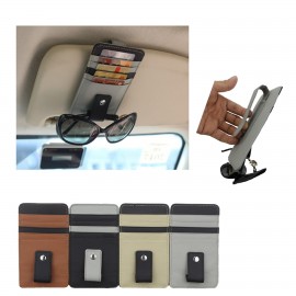 Logo Branded Eyeglasses Glasses Holder Clip with Card Holders