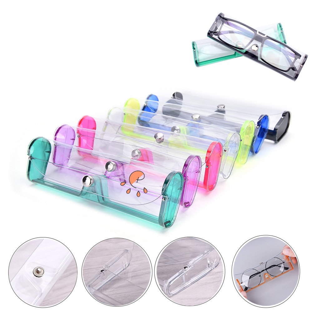 Logo Branded Clear Glasses Case Logo Branded Clear Glasses Case