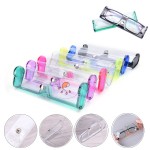 Logo Branded Clear Glasses Case