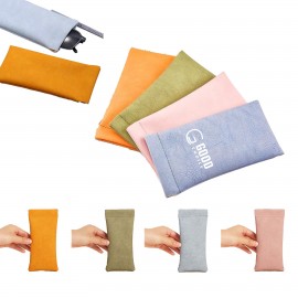 Soft Leather Sunglasses Bag with Logo