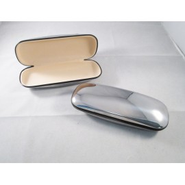 Personalized Silver Metal Eyeglass Case