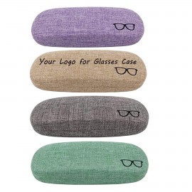 Hard Shell Eyeglasses Case Protector Fabrics Glasses Case with Logo