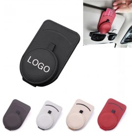 Logo Branded Sunglass and Card Holder for Car Visor