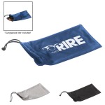 Microfiber Pouch With Drawstring with Logo