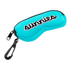 Customized Neoprene Eyeglass Case w/Zipper & Clip (1 Color)