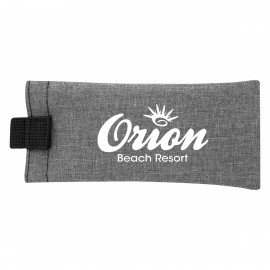 Logo Branded Brighton Heathered Eyeglass Pouch
