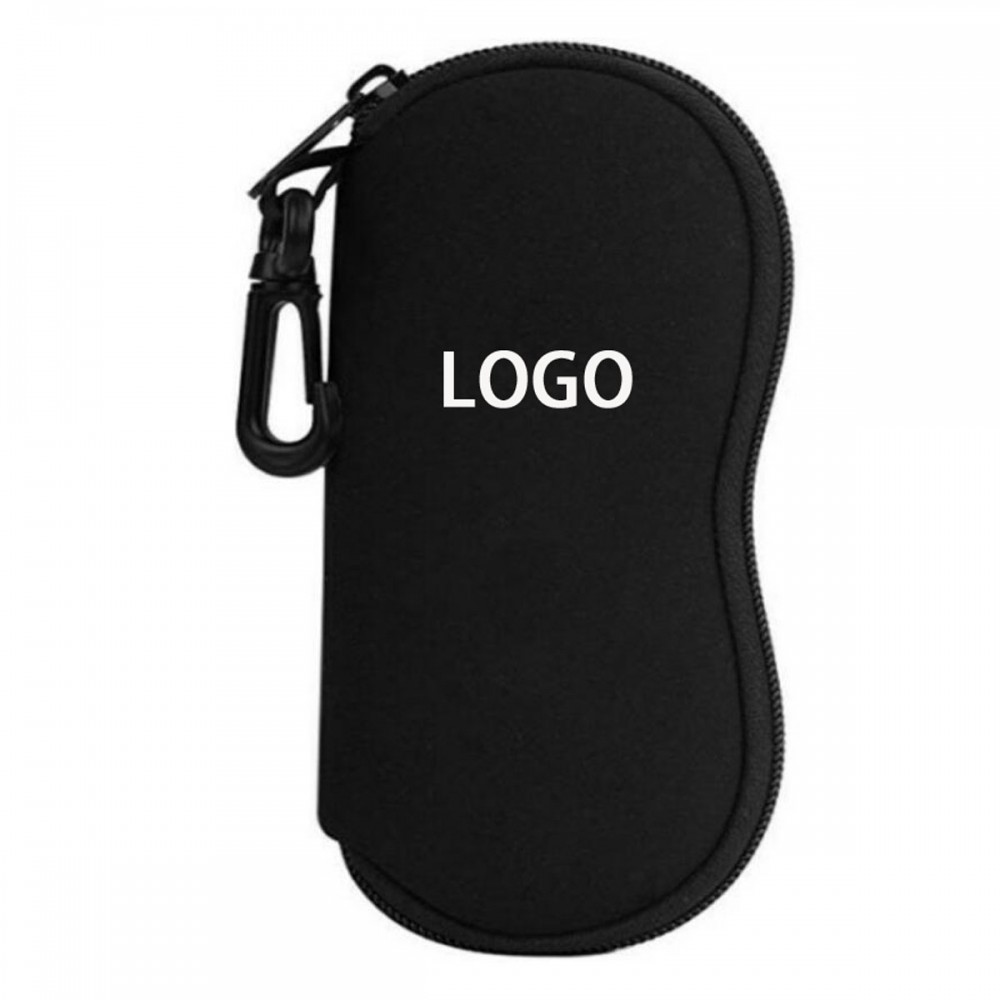 Portable Sunglasses Case W/ Keychain with Logo