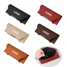 Leather Glasses Case with Logo