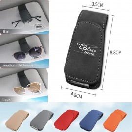 Leather Eyeglass Holder with Logo
