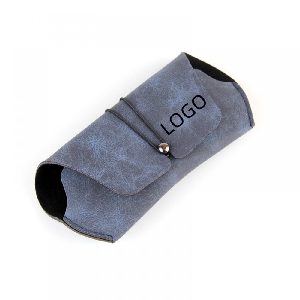 Leather Sunglasses Case with Logo