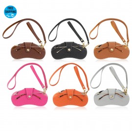Leather Glasses Case Holder with Logo  Leather Glasses Case Holder with Logo