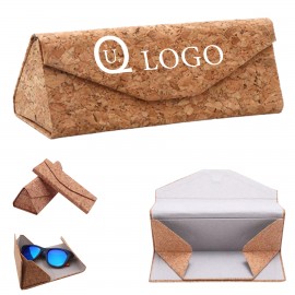 Eco-Friendly Natural Cork Eyeglasses Case with Logo